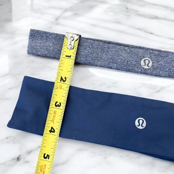 Lululemon Headband Bundle X2 Blue Heather Blue - Picture 4 of 7